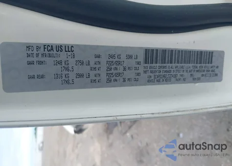 2018 Dodge Journey Se из США, поврежденный, VIN 3C4PDCAB2JT274387